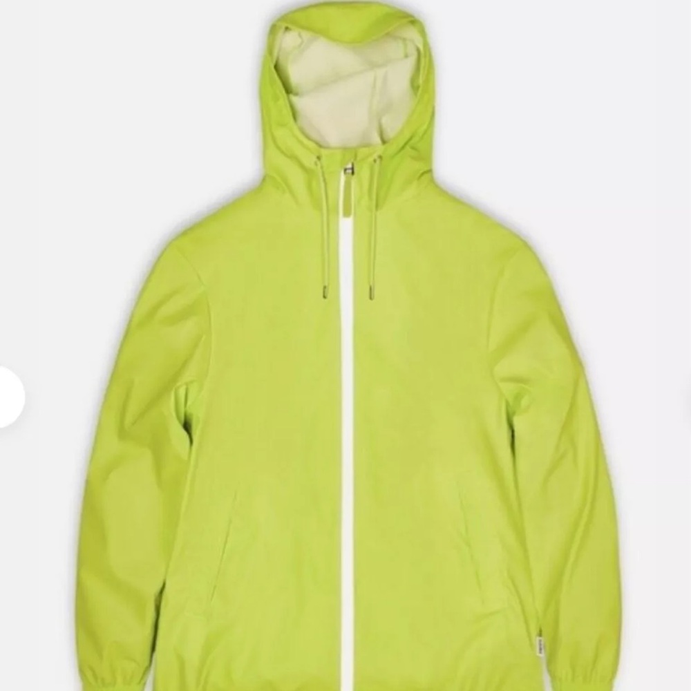 Rains Storm Breaker Reflective Digital Lime Jacket Size M (NWT)